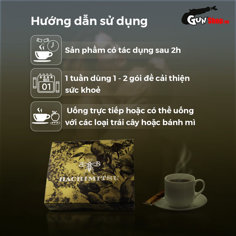 Tinh chất Hachimitsu - Tăng cường sinh lý nam & nữ - 1 gói