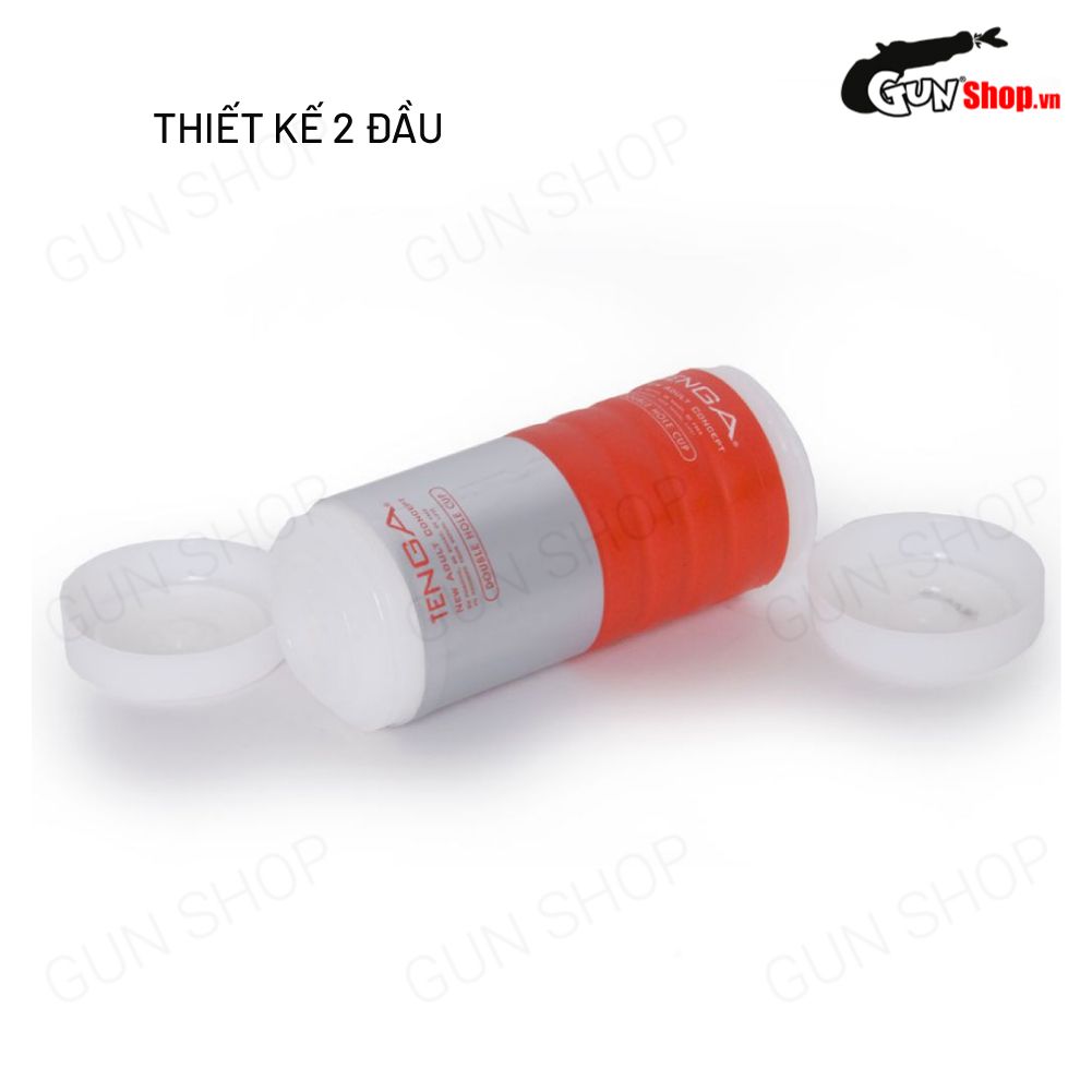 Âm đạo giả 2 đầu, nhỏ gọn Tenga Double Hole Cup
