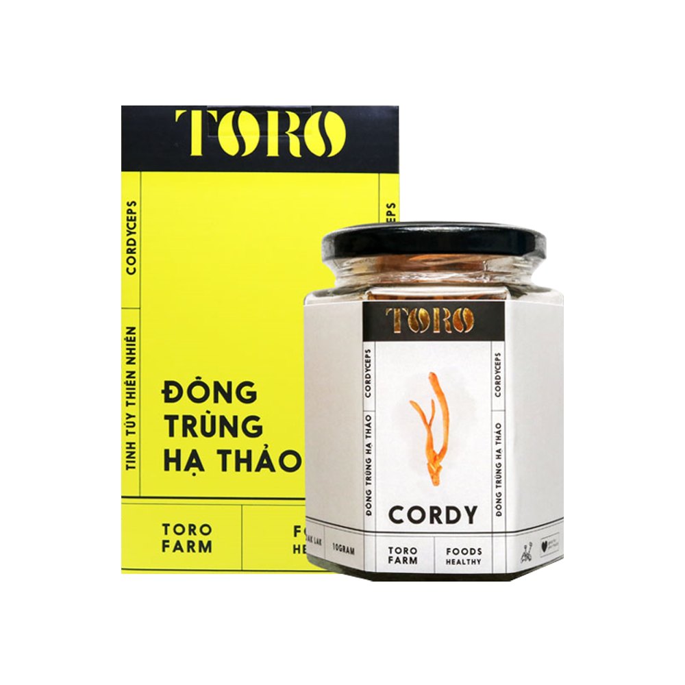 Đông trùng hạ thảo Toro - Sấy thăng hoa nguyên sợi - Hũ 10g