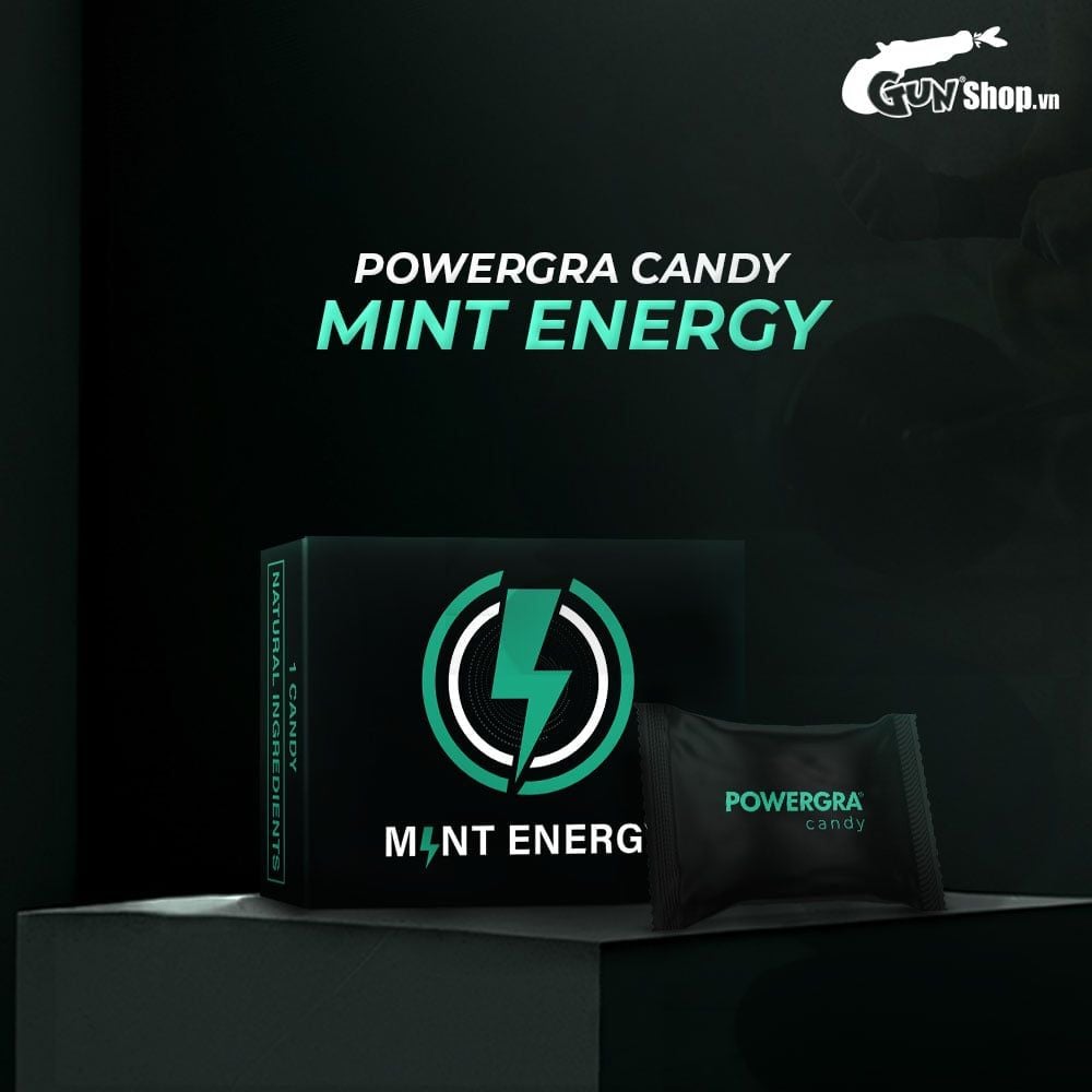 Kẹo bạc hà Powergra Mint Energy tăng cường sinh lý - 1 viên