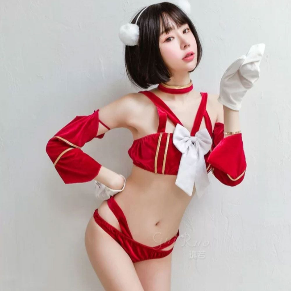 Thời trang sexy cosplay bé gấu đỏ gợi cảm NT23