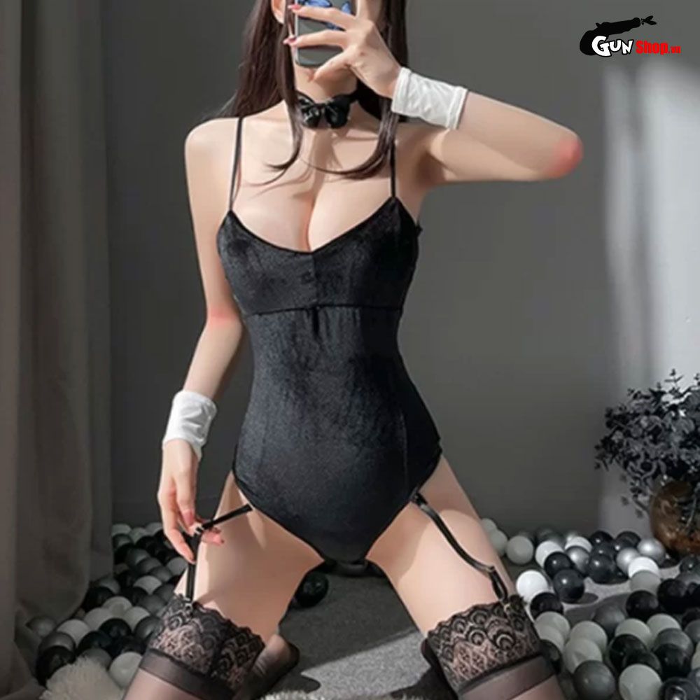 Thời trang sexy cosplay nàng thỏ đen gợi cảm NT04