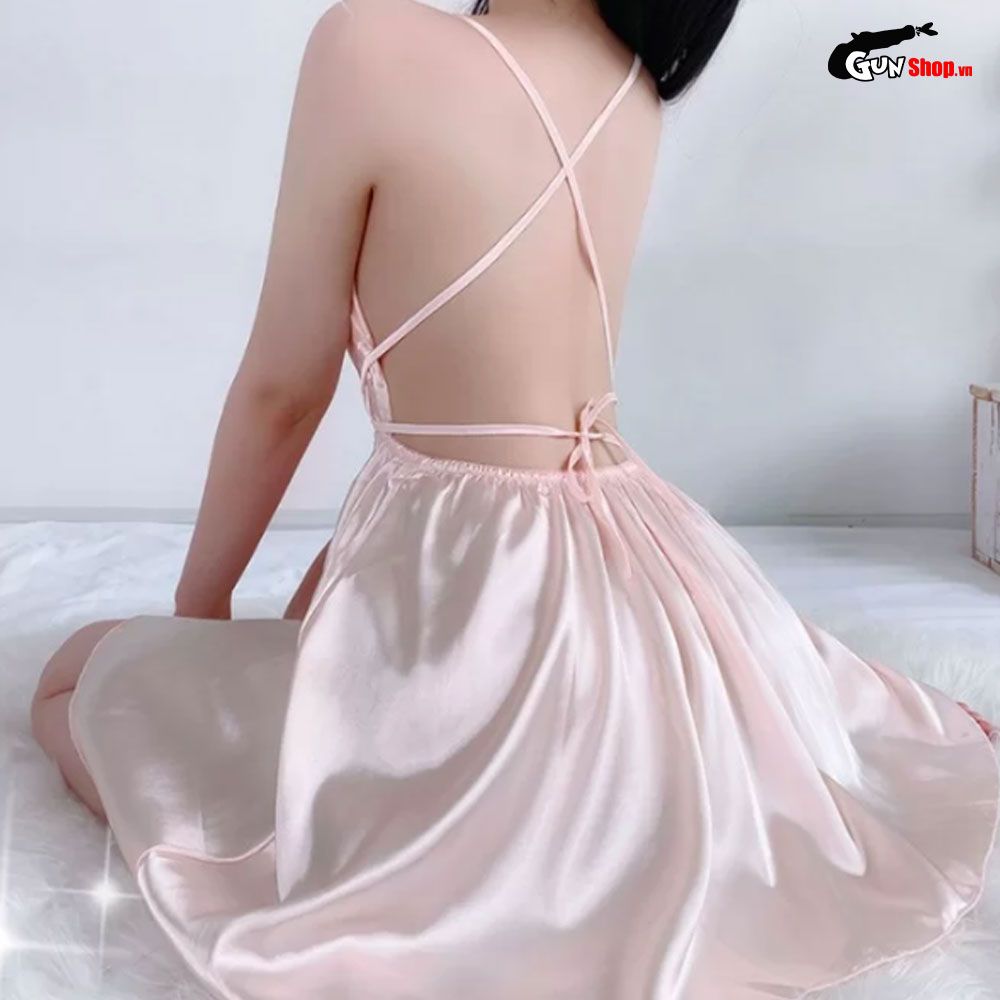 Đầm ngủ 2 dây kiều nữ sexy sang chảnh DN09