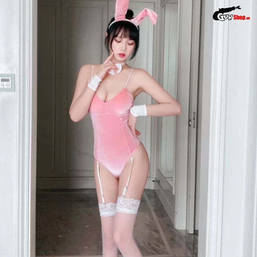 Thời trang sexy cosplay nàng thỏ hồng đáng yêu NT24