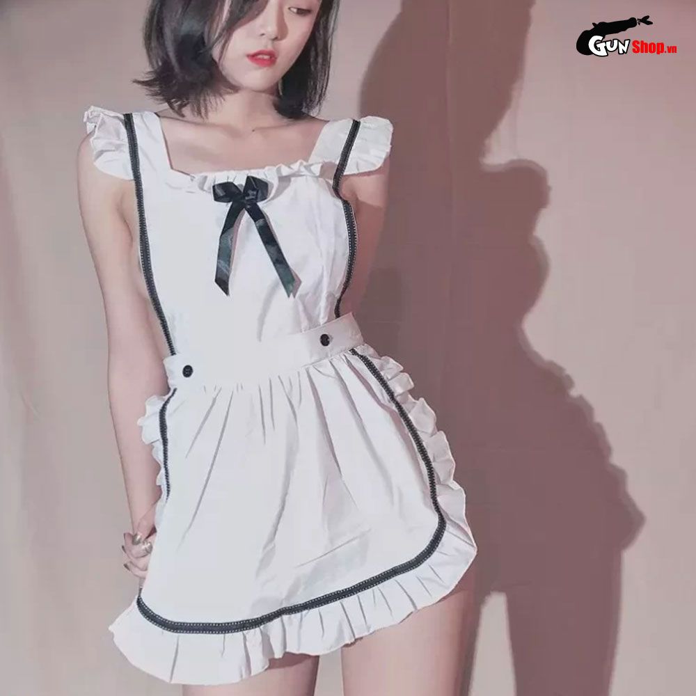 Thời trang sexy cosplay hầu gái với tạp dề HG12