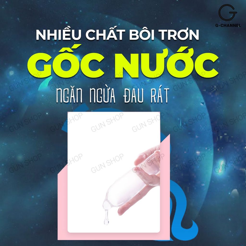 Bao cao su Ropockon Cung Bảo Bình - Mỏng 0.03mm, hương dâu - Hộp 12 cái