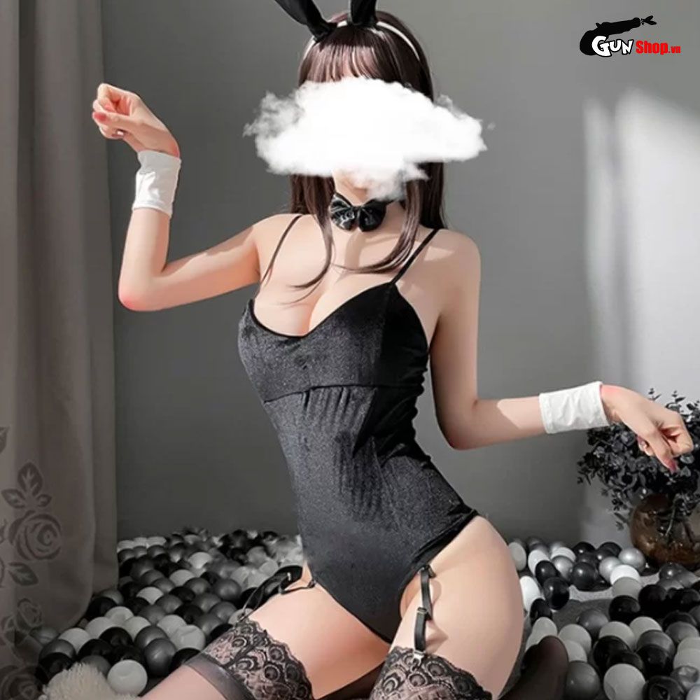 Thời trang sexy cosplay nàng thỏ đen gợi cảm NT04