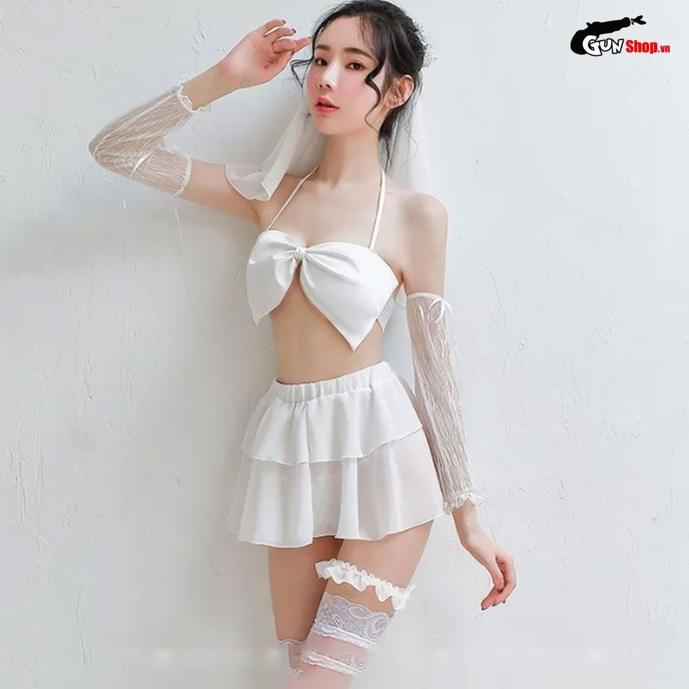 Thời trang sexy cosplay cô dâu tinh khôi dịu dàng CD03