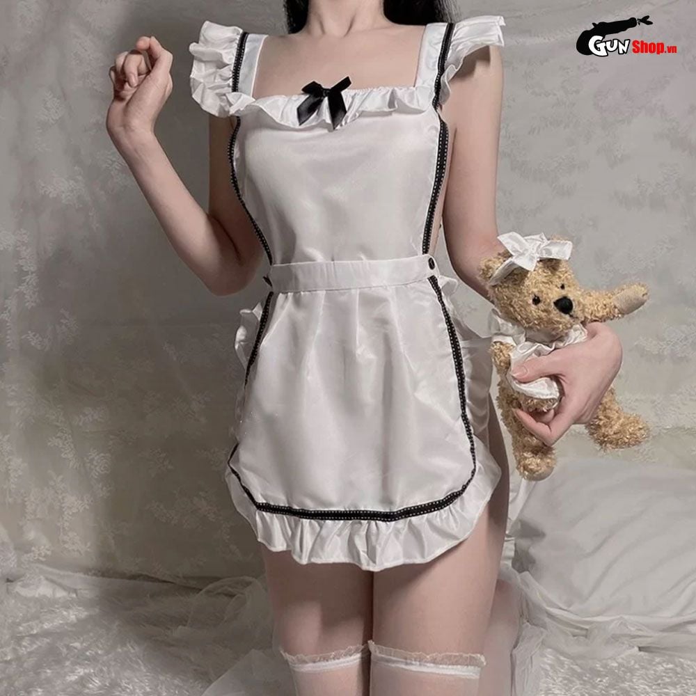 Thời trang sexy cosplay hầu gái với tạp dề HG12