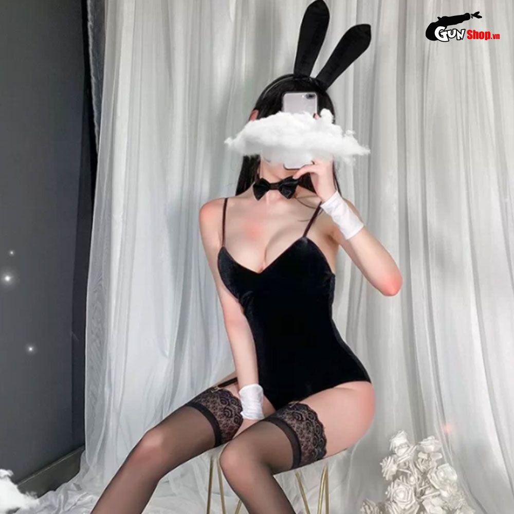 Thời trang sexy cosplay nàng thỏ đen gợi cảm NT04