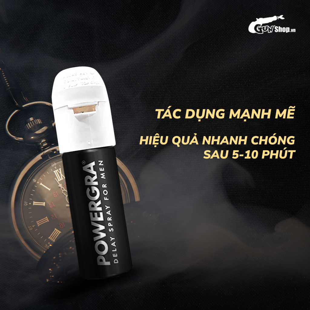 Chai xịt Mỹ Powergra Delay Spray For Men kéo dài thời gian - Chai 13ml