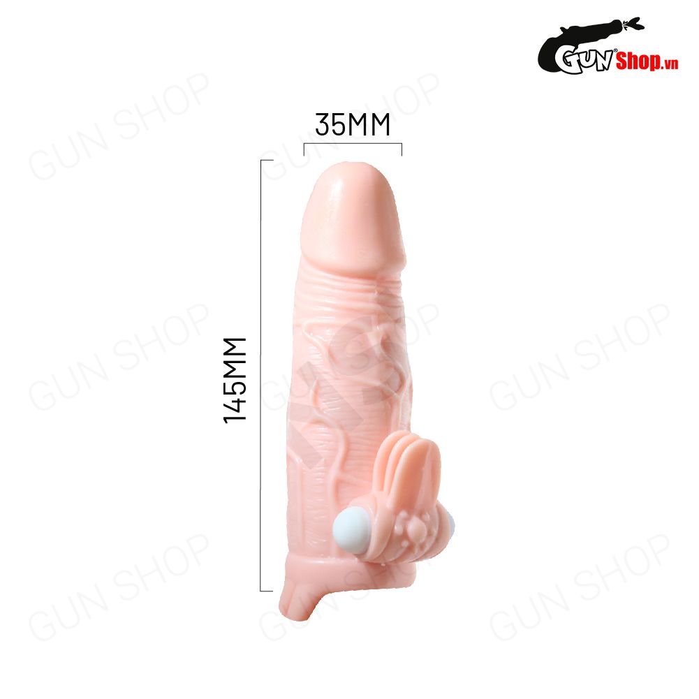 Bao cao su đôn dên rung Baile Braveman 6.69 inch