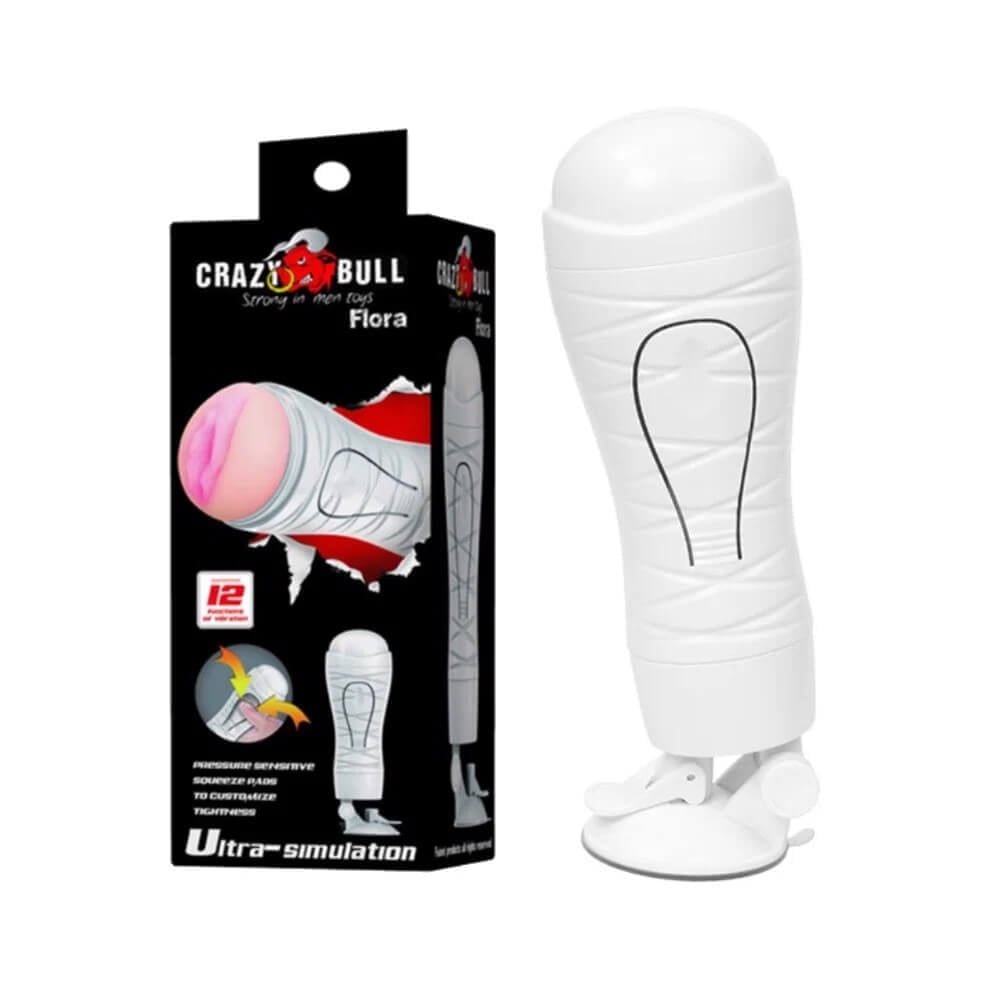 Âm đạo giả đa năng Baile Crazy Bull White Flora