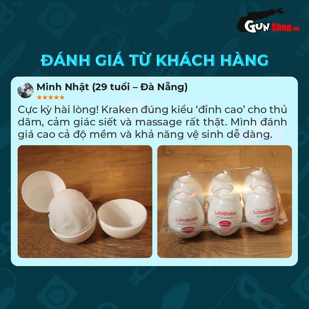 Âm đạo giả Lovense Kraken Masturbator (Giao ngẫu nhiên 1 trong 6 loại)