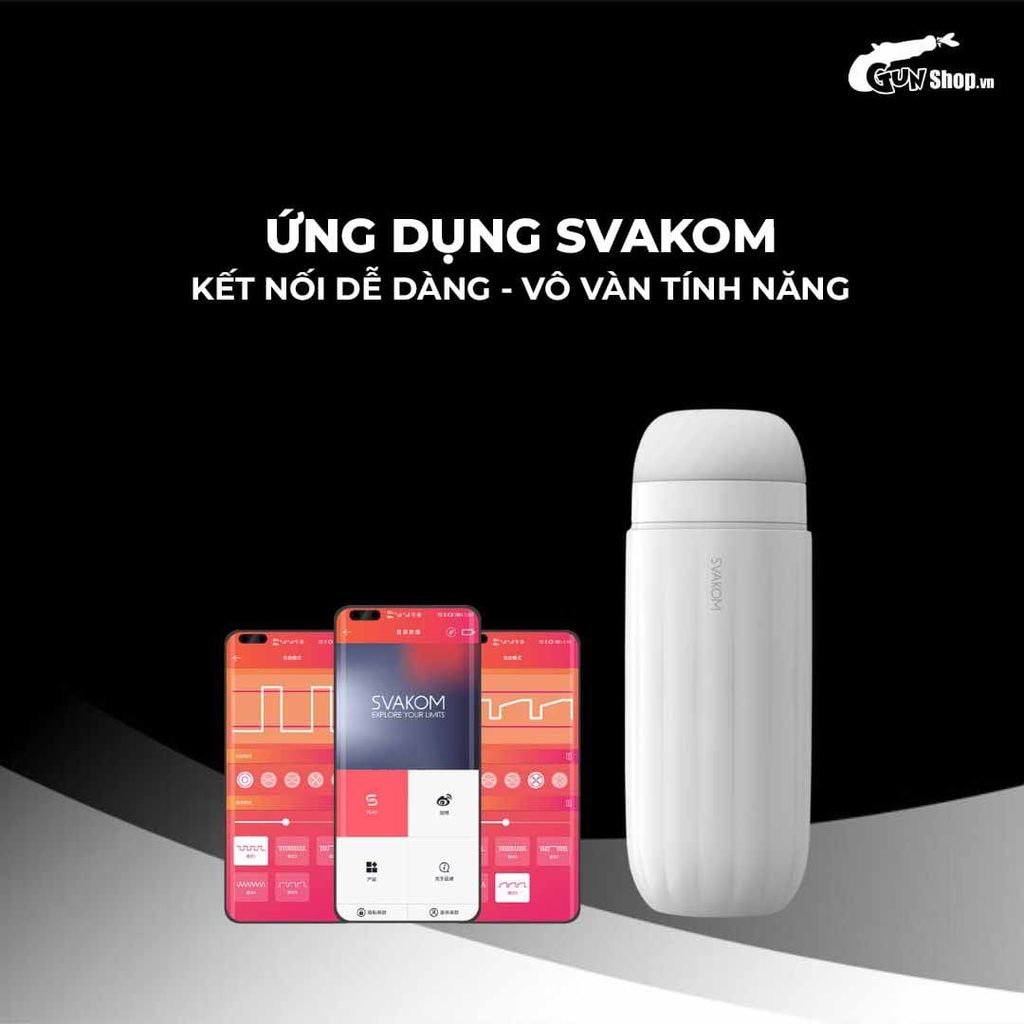 Âm đạo giả đa năng Svakom Sam Neo Trắng