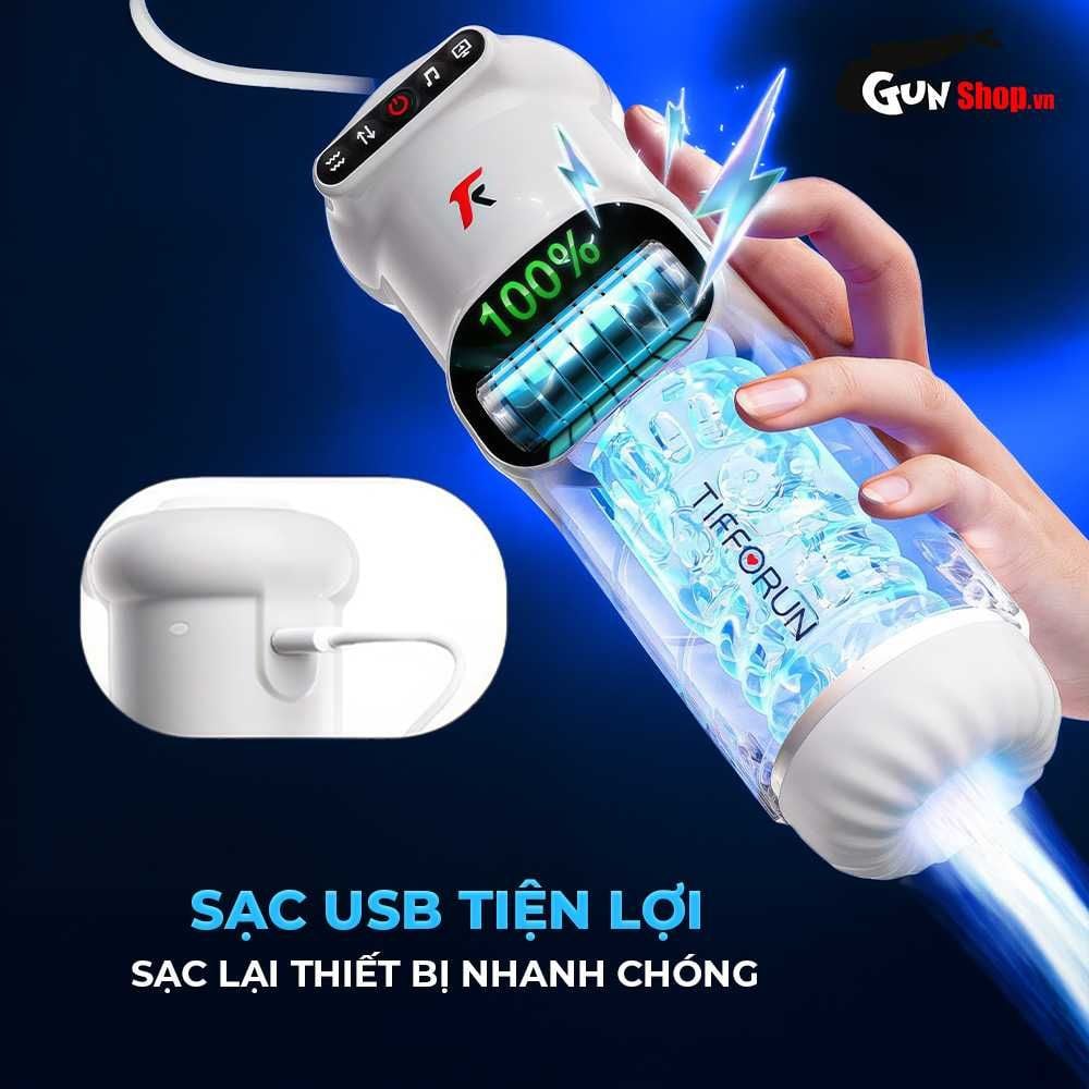 Âm đạo giả rung thụt tự động Yeain Tifforun UFO