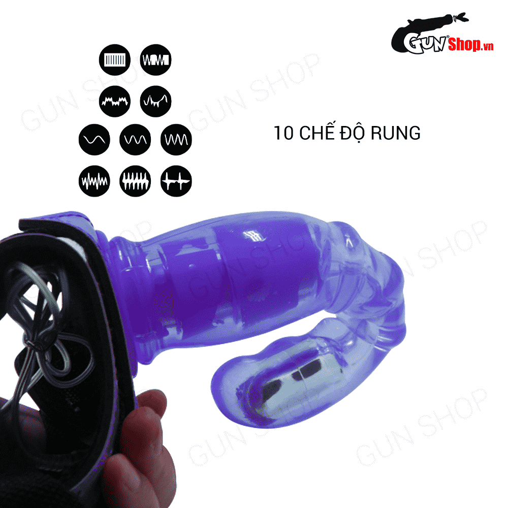 Dương vật giả có dây đeo - Aphrodisia Harness Rabbit Dong 8.5 inch