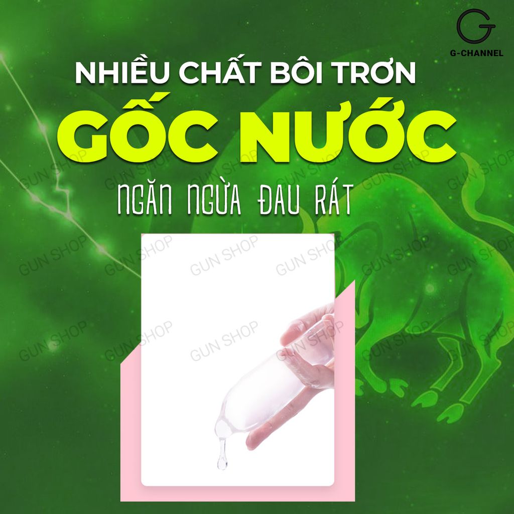 Bao cao su Ropockon Cung Kim Ngưu - Mỏng 0.03mm, hương dâu - Hộp 12 cái