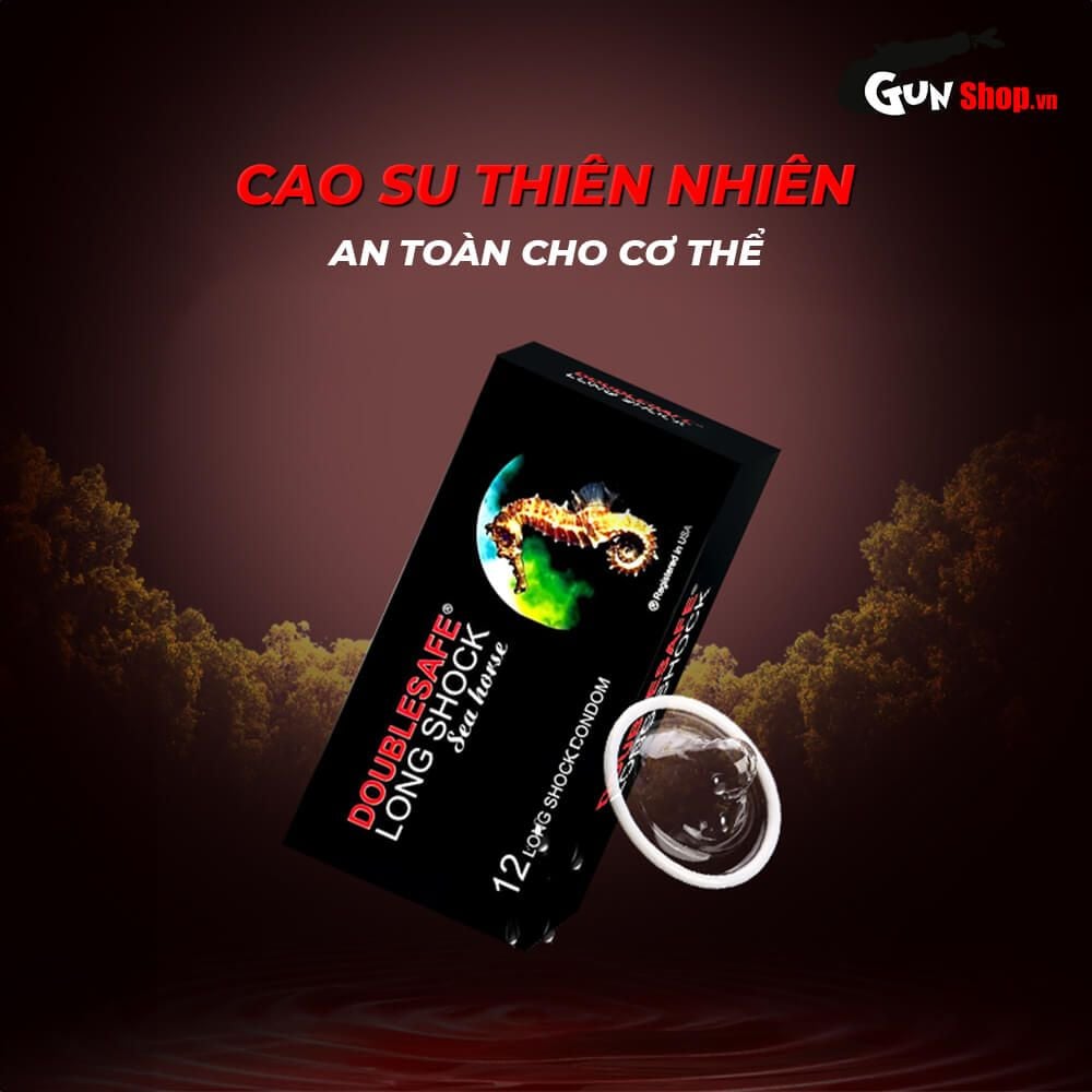 Bao cao su Cá Ngựa - Kéo dài thời gian - Hộp 12 cái