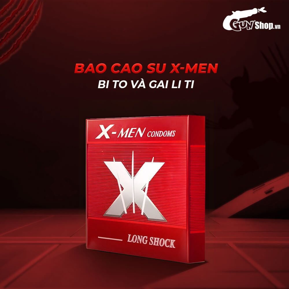 Bao cao su X-men - Bi to và gai li ti - Hộp 1 cái