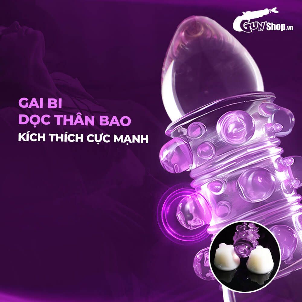 Bao cao su đôn dên khúc tăng kích thước Baile (Màu ngẫu nhiên)