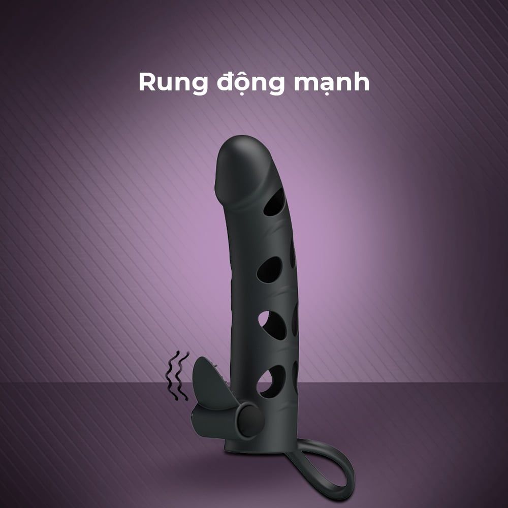 Bao cao su đôn dên rung Pretty Love 6 inch