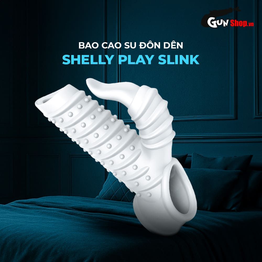 Bao cao su đôn dên Shelly Play Slink hở quy đầu