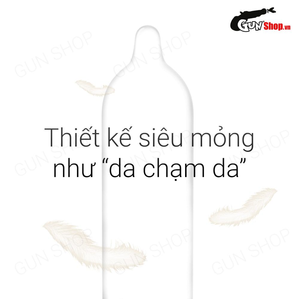 Bao cao su Durex 001 - Siêu mỏng, 54mm - Hộp 6 cái