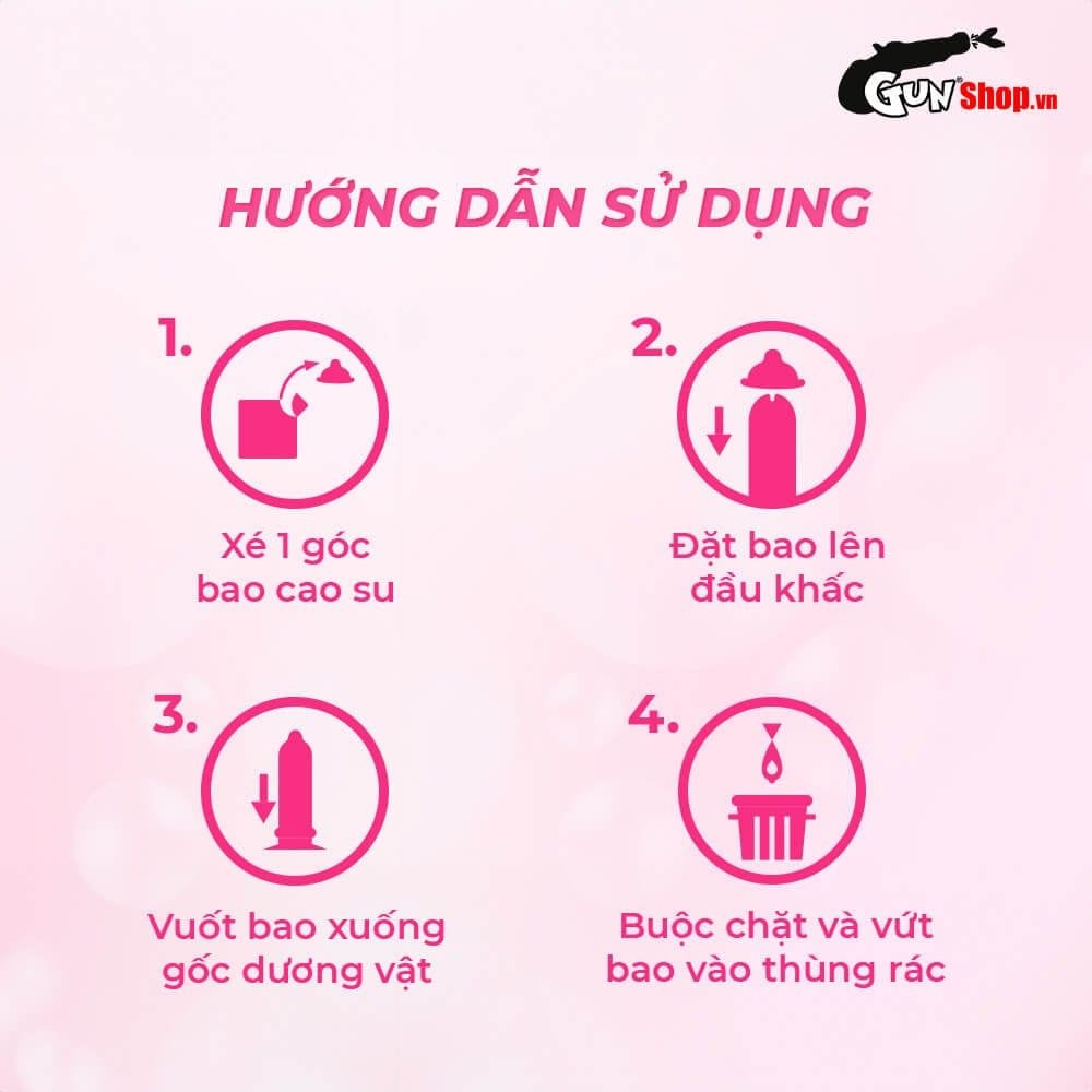 Bao cao su Gold - Gai và gân - Hộp 2 cái (Giao ngẫu nhiên)