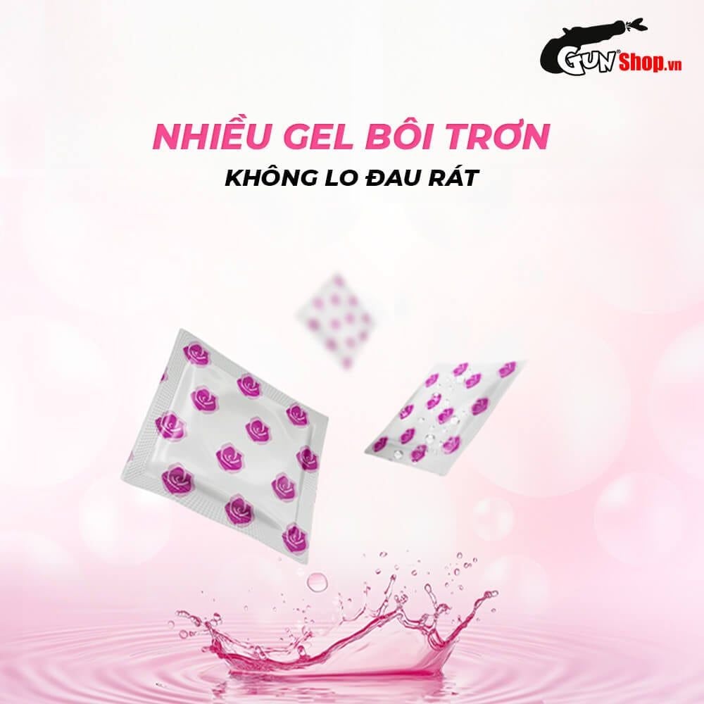 Bao cao su Gold - Gai và gân - Hộp 2 cái (Giao ngẫu nhiên)