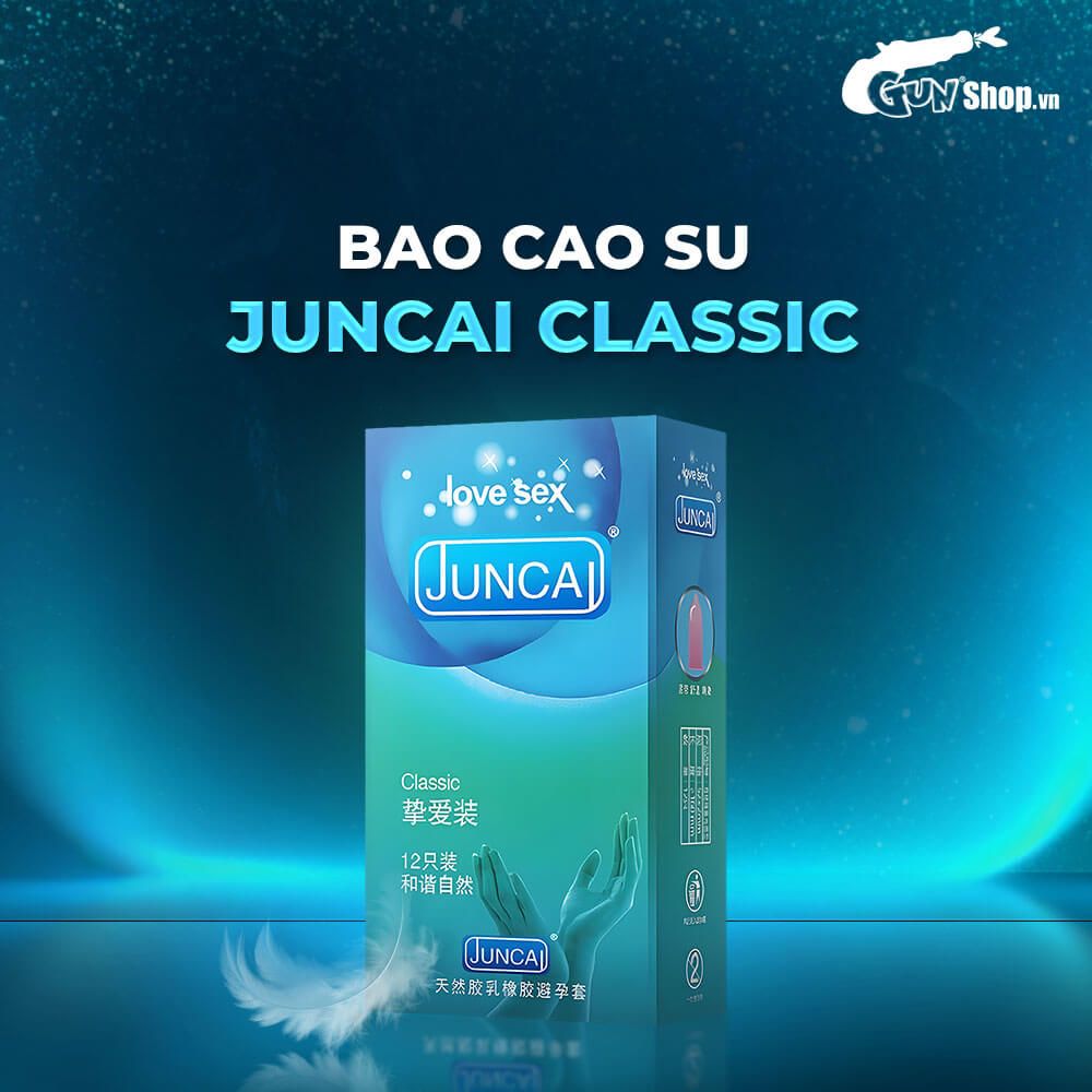 Bao cao su Juncai Classic - Mềm và mỏng - Hộp 12 cái