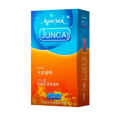 Bao cao su Juncai Love - Siêu mỏng, truyền nhiệt nhanh - Hộp 10 cái