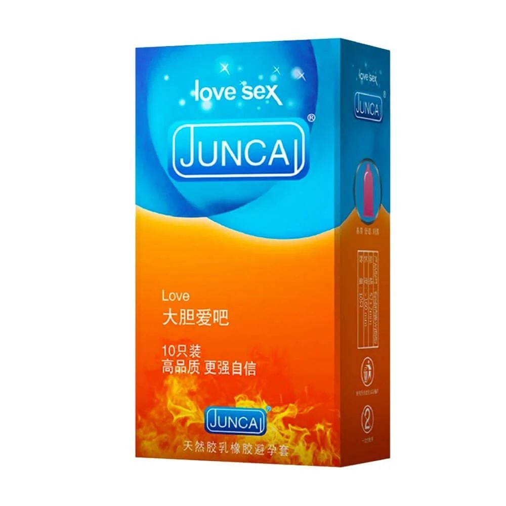 Bao cao su Juncai Love - Siêu mỏng, truyền nhiệt nhanh - Hộp 10 cái