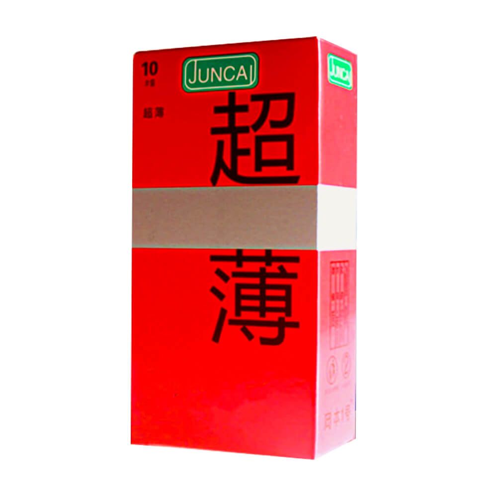 Bao cao su Juncai Red - Siêu mỏng, nhiều gel bôi trơn - Hộp 10 cái