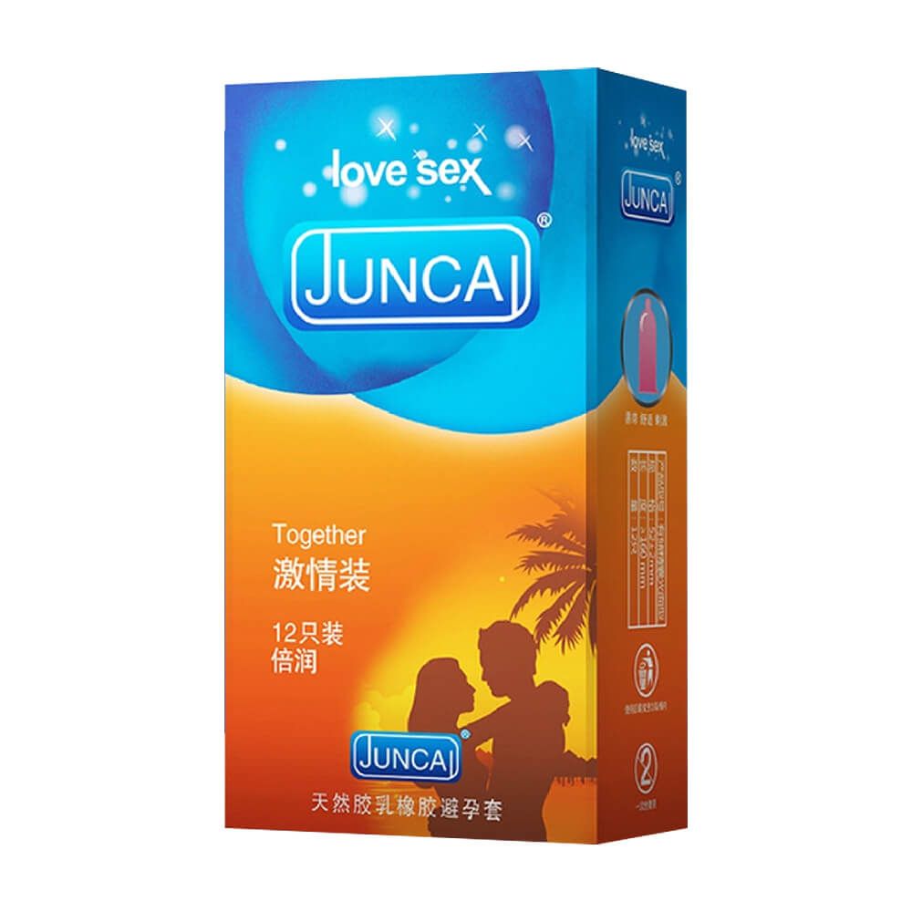 Bao cao su Juncai Together - Tăng độ nhạy, ma sát - Hộp 12 cái