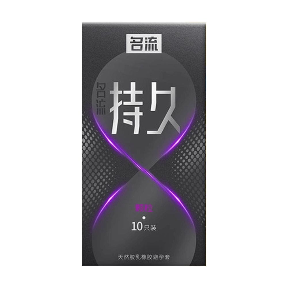 Bao cao su Mingliu Đồng Hồ Tím - Có hạt, kéo dài thời gian - Hộp 10 cái