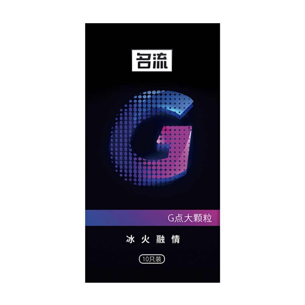 Bao cao su Mingliu G Tím - Điểm nổi, bạc hà mát lạnh - Hộp 10 cái