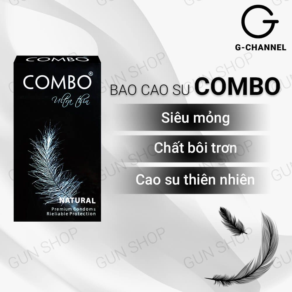 Bao cao su Combo - Mỏng mịn, không mùi - Hộp 10 cái