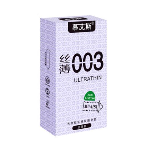 Bao cao su Muaisi 0.03 Ultrathin Trắng - Siêu mỏng, siêu mềm - Hộp 12 cái