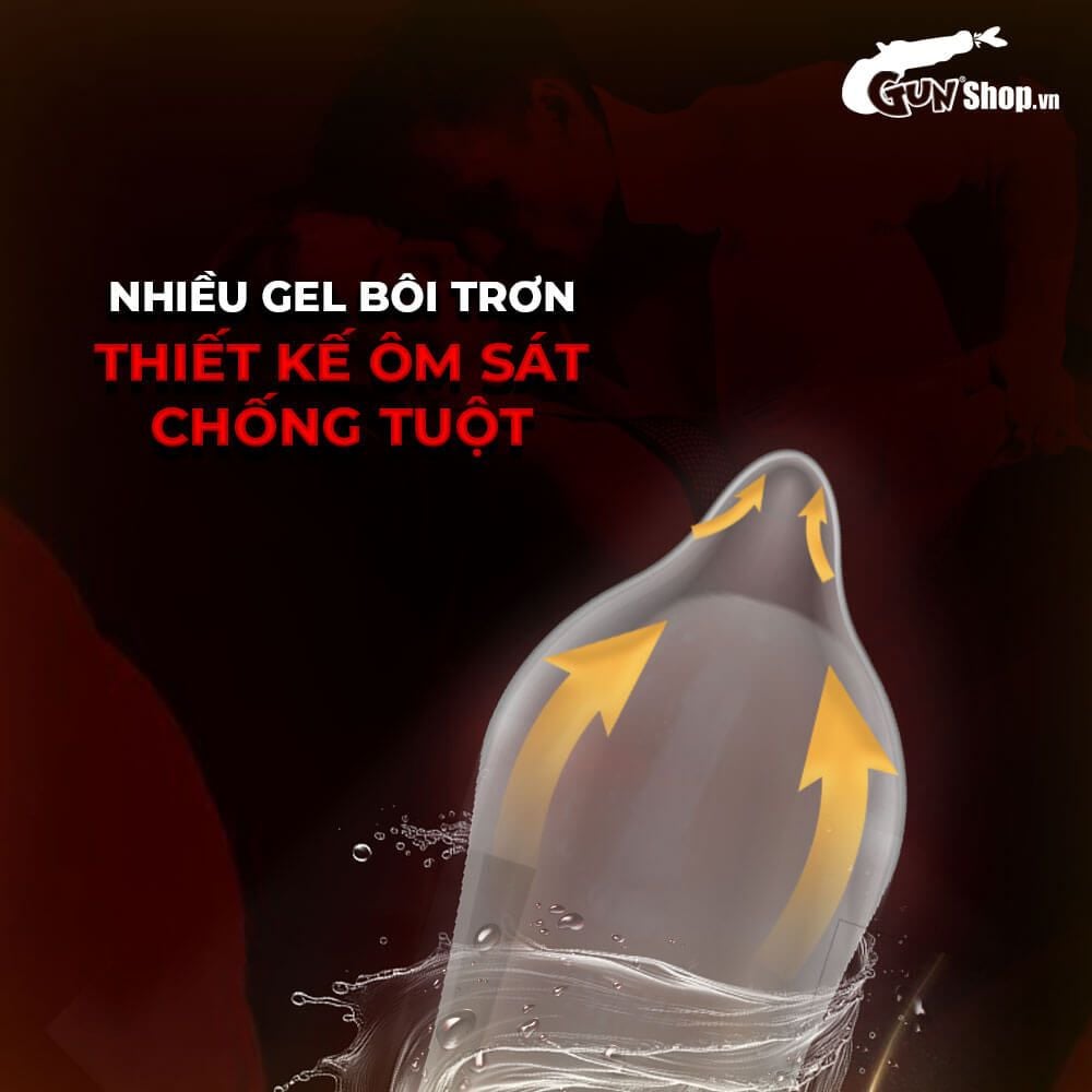 Bao cao su Muaisi Imported Latex Red - Kéo dài thời gian - Hộp 12 cái