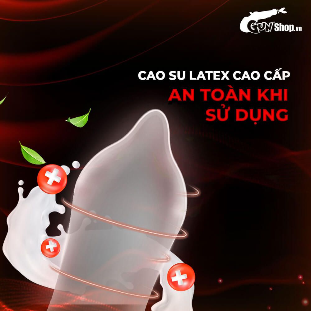Bao cao su Muaisi Imported Latex Red - Kéo dài thời gian - Hộp 12 cái