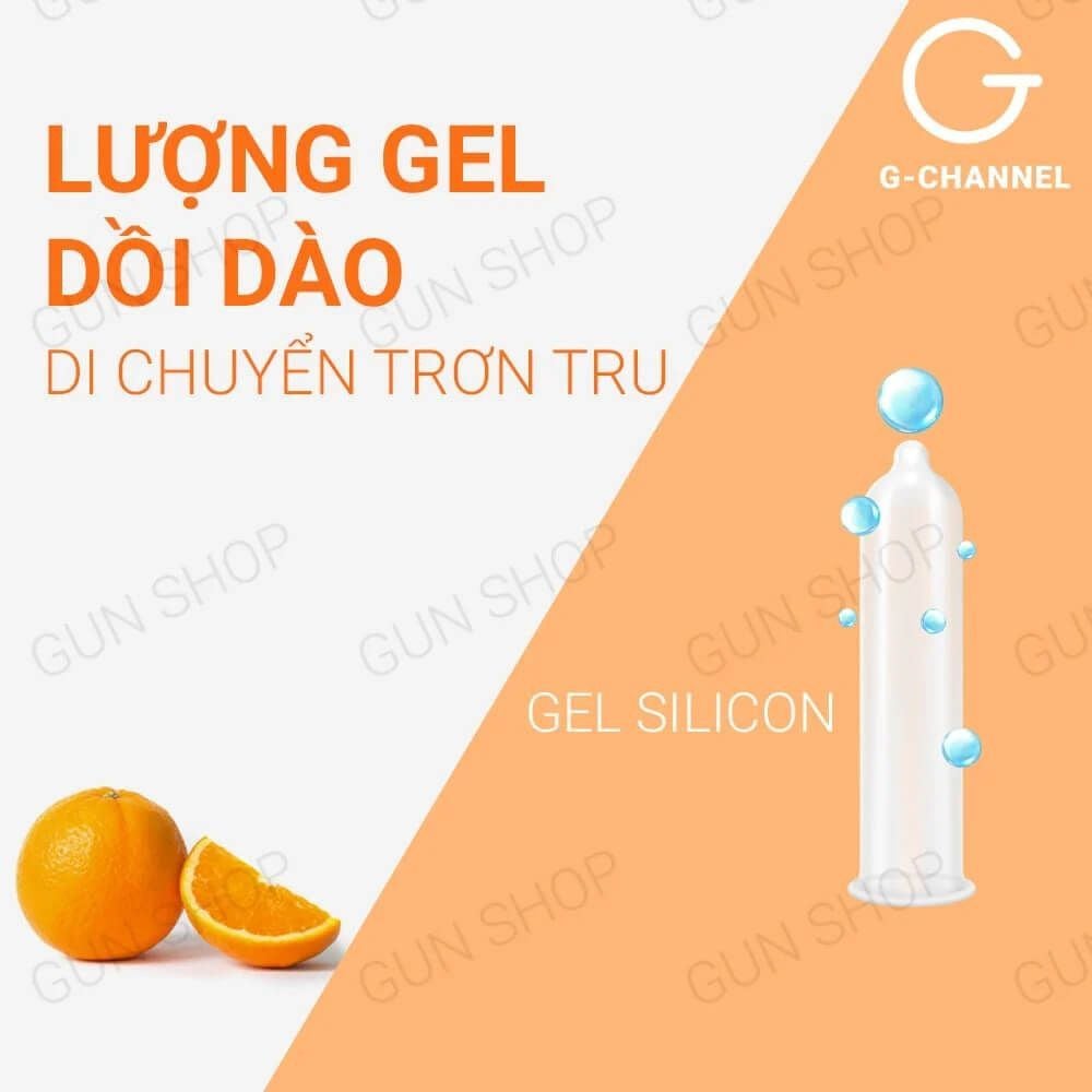 Bao cao su Nakanishi - Siêu mỏng 0.03mm - Hương cam - Hộp 4 cái