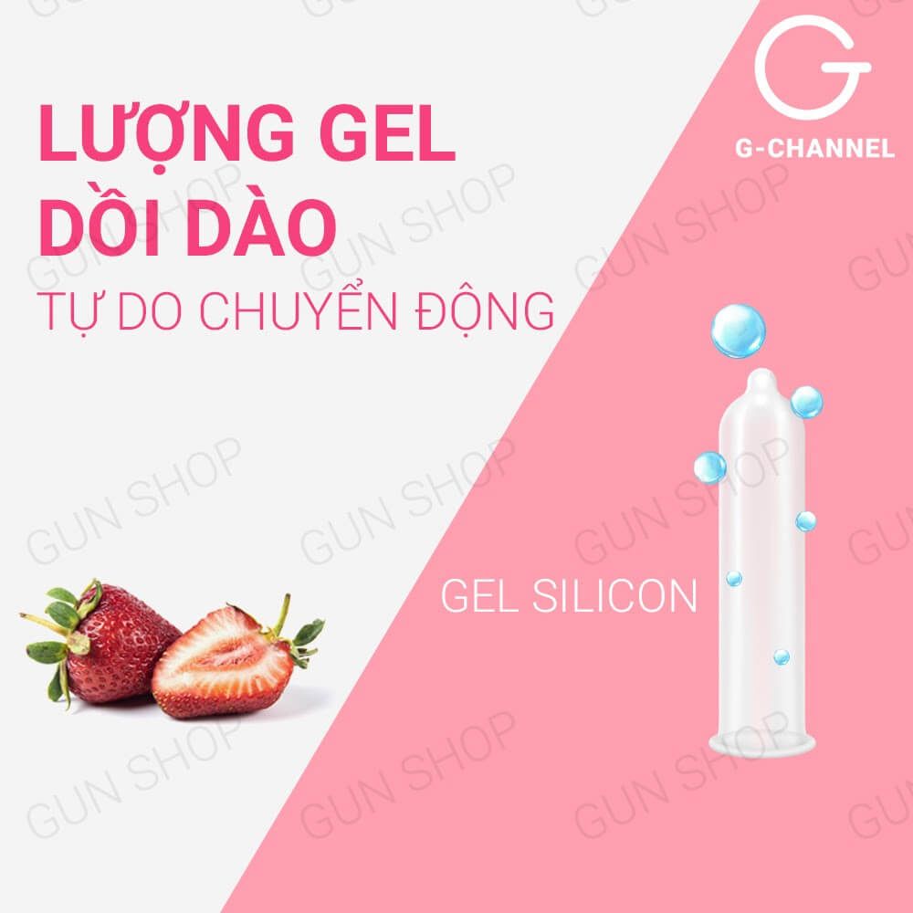 Bao cao su Nakanishi - Siêu mỏng 0.03mm - Hương dâu - Hộp 4 cái