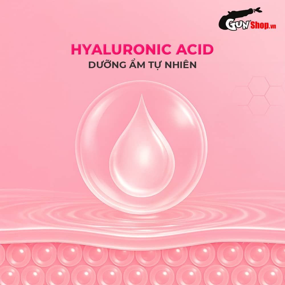 Bao cao su Okamoto 0.03 Hyaluronic Acid - Siêu mỏng, bôi trơn dưỡng ẩm - Hộp 3 cái