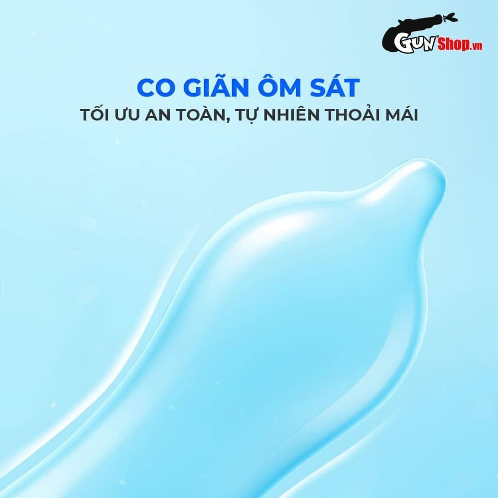 Bao cao su Okamoto 0.03 Platinum - Siêu mỏng, không mùi - Hộp 3 cái
