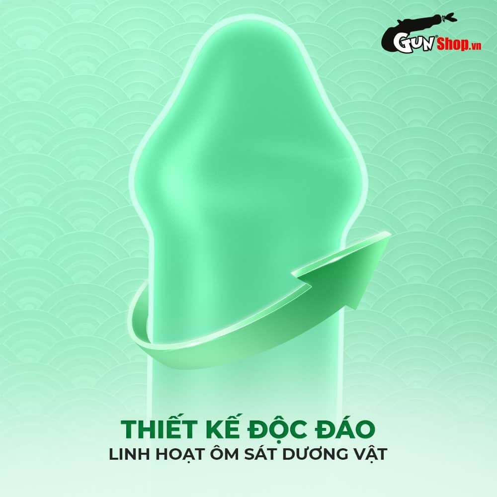 Bao cao su Okamoto 0.03 Real Fit - Siêu mỏng, co rút ôm sát - Hộp 3 cái