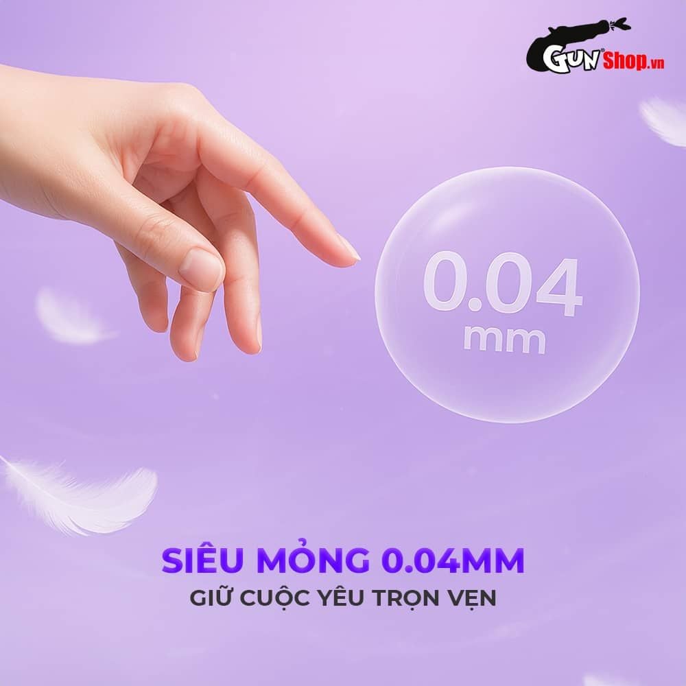 Bao cao su Okamoto Crown - Siêu mỏng nhẹ và mềm mại - Hộp 10 cái