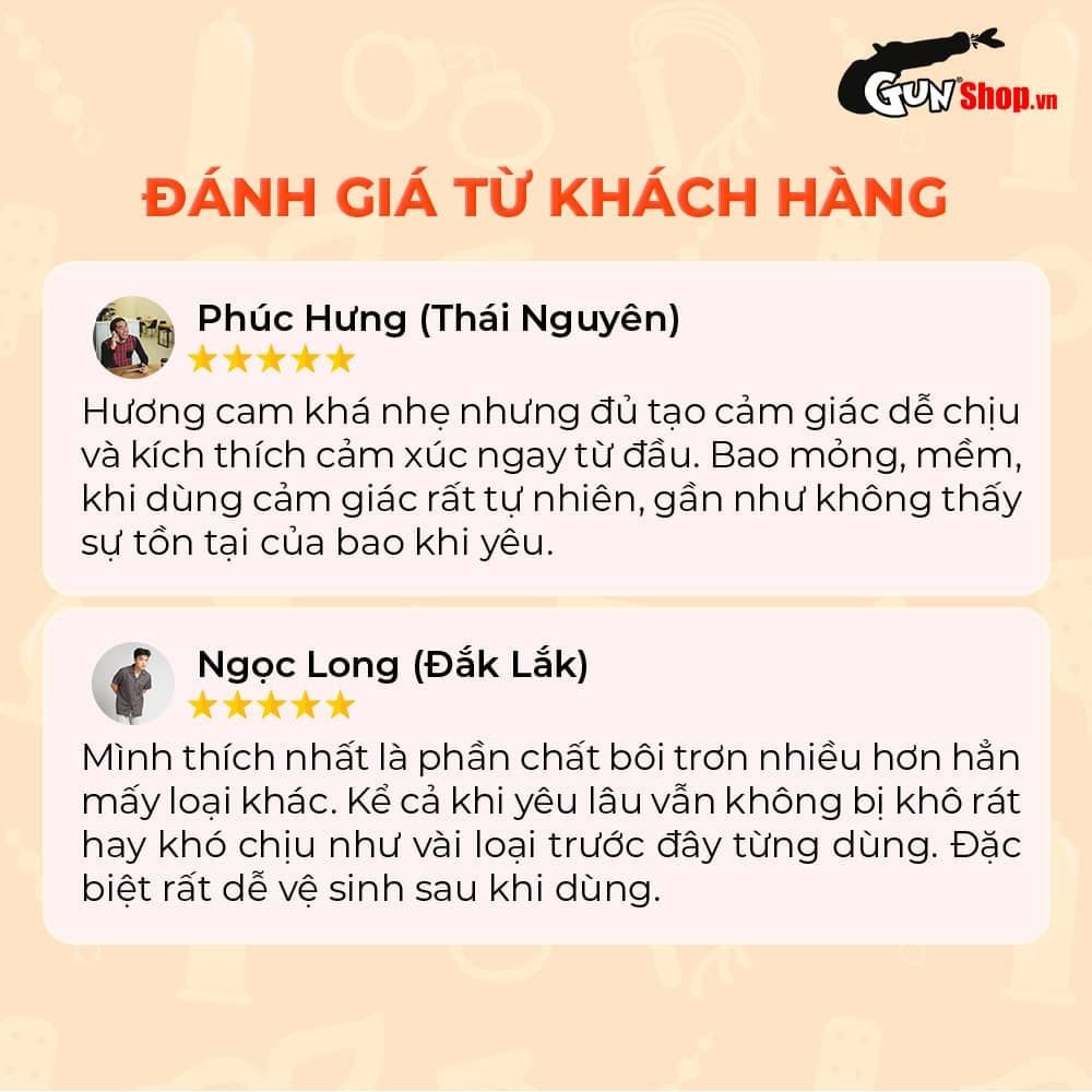 Bao cao su Okamoto Skinless Skin Orange Super Lubricative - Hương cam - Hộp 10 cái