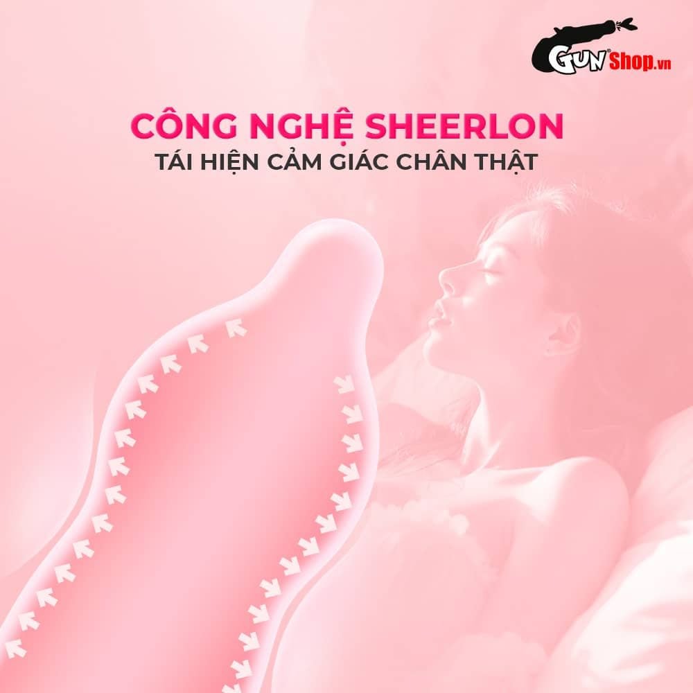 Bao cao su Okamoto Skinless Skin Vanilla - Hương vani, mềm mại - Hộp 10 cái