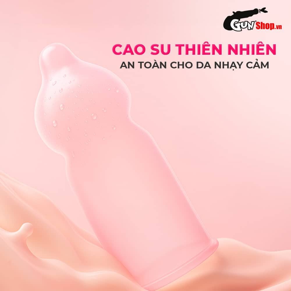 Bao cao su Okamoto Skinless Skin Vanilla - Hương vani, mềm mại - Hộp 10 cái